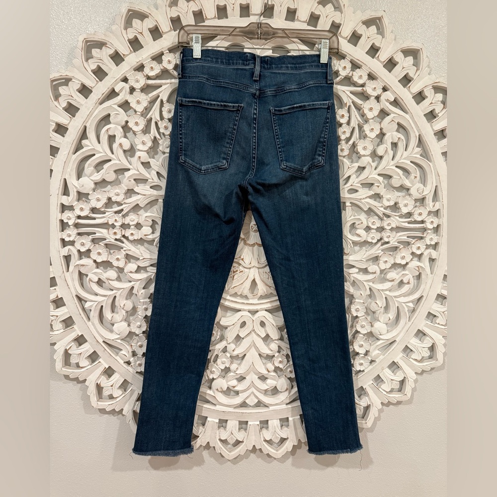 AGOLDE Sophie High Rise Raw Hem Crop Skinny Denim Jean Size 26!